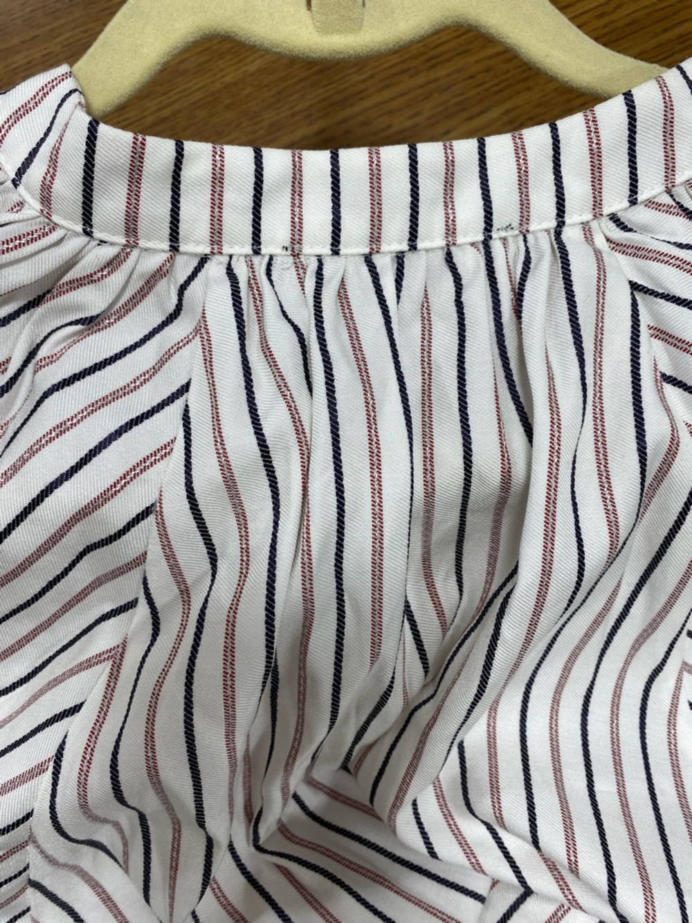 *no belt* Maje Cream Striped Romper - Picture 14 of 14